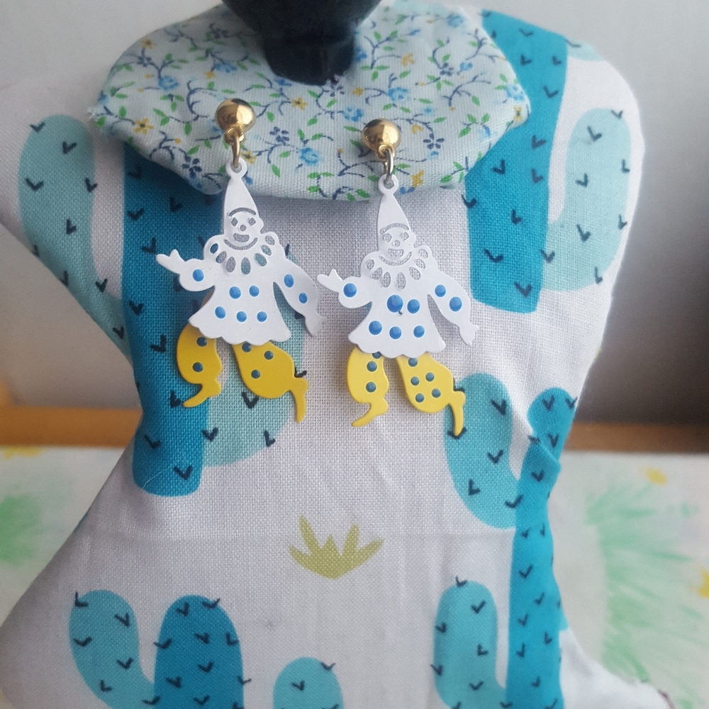 Dancing Clown Earrings View 4